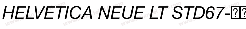 HELVETICA NEUE LT STD67字体转换